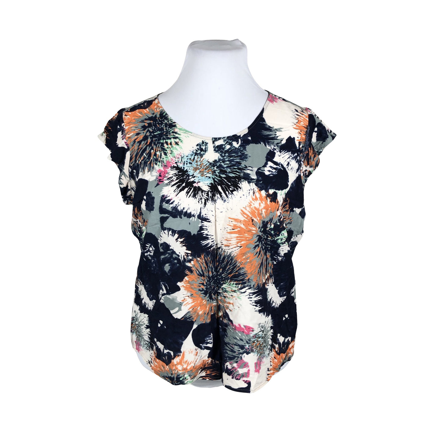 Unisex Saint Tropez - Short-sleeved blouse, size 42 - Blue (1)