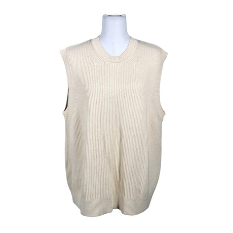 Unisex Samsoe&Samsoe - Knit vest, size 38 - Beige ()