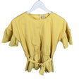Unisex Lindex - Short-sleeved blouse, size 146 - 152 - Yellow ()