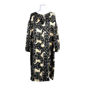 Unisex Marimekko - Schiffon dress, size 36 - Black (1)