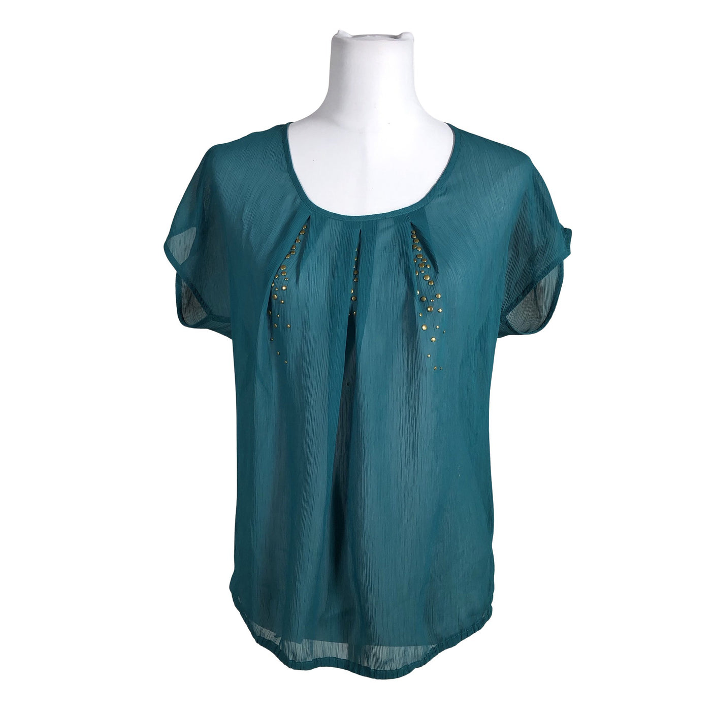 Unisex Esprit - Short-sleeved blouse, size 34 - Green (1)