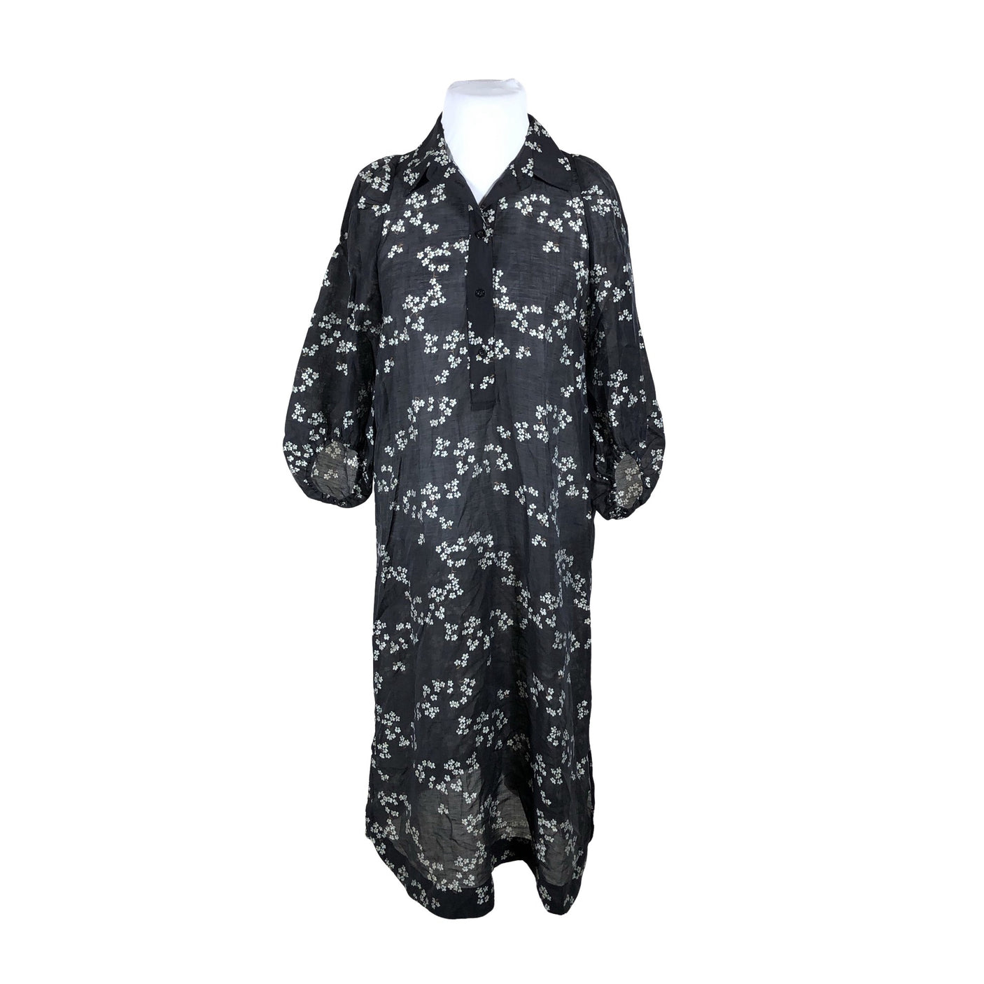 Unisex Second Female - Schiffon dress, size 42 - Black (1)