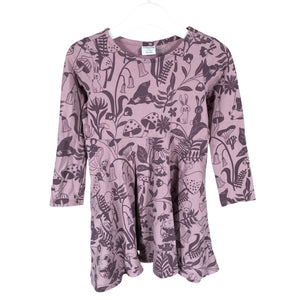 Unisex Polarn O. Pyret - Tricot dress, size 104 - 110 - Violet (1)