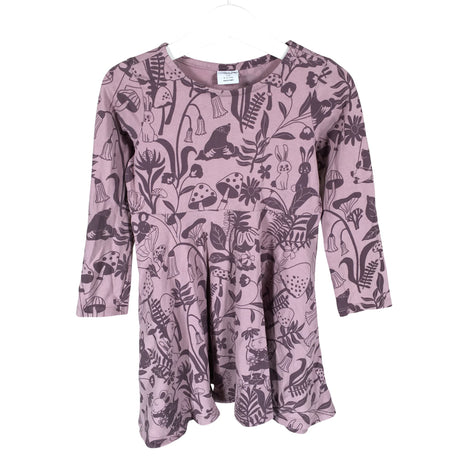Unisex Polarn O. Pyret - Tricot dress, size 104 - 110 - Violet ()