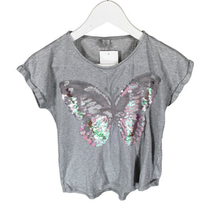 Unisex Lindex - T-shirt, size 146 - 152 - Gray (1)