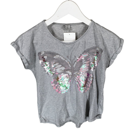 Unisex Lindex - T-shirt, size 146 - 152 - Gray ()