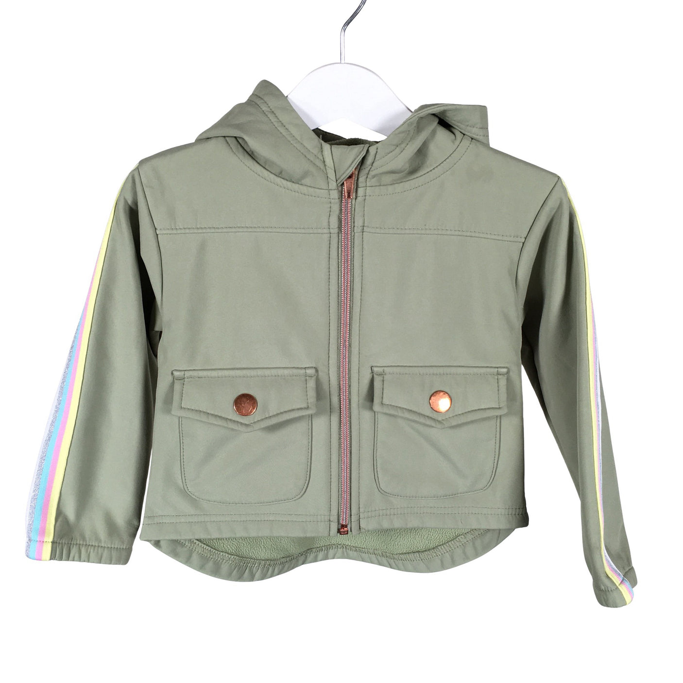 Unisex POMPdeLUX - Soft shell jacket, size 80 - 86 - Green (1)