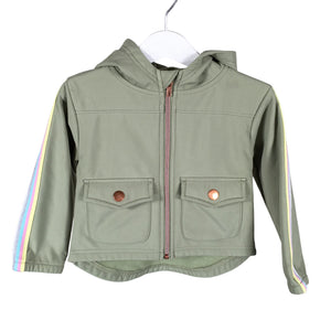 Unisex POMPdeLUX - Soft shell jacket, size 80 - 86 - Green (1)