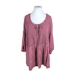 Unisex Ulla Popken - Tricot tunic, size 54 - Light pink ()