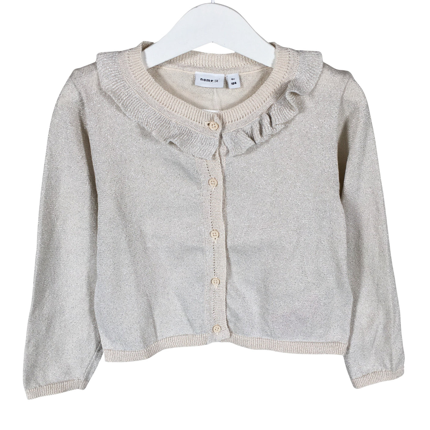 Unisex Name It - Knit bolero jacket, size 98 - 104 - Beige (1)