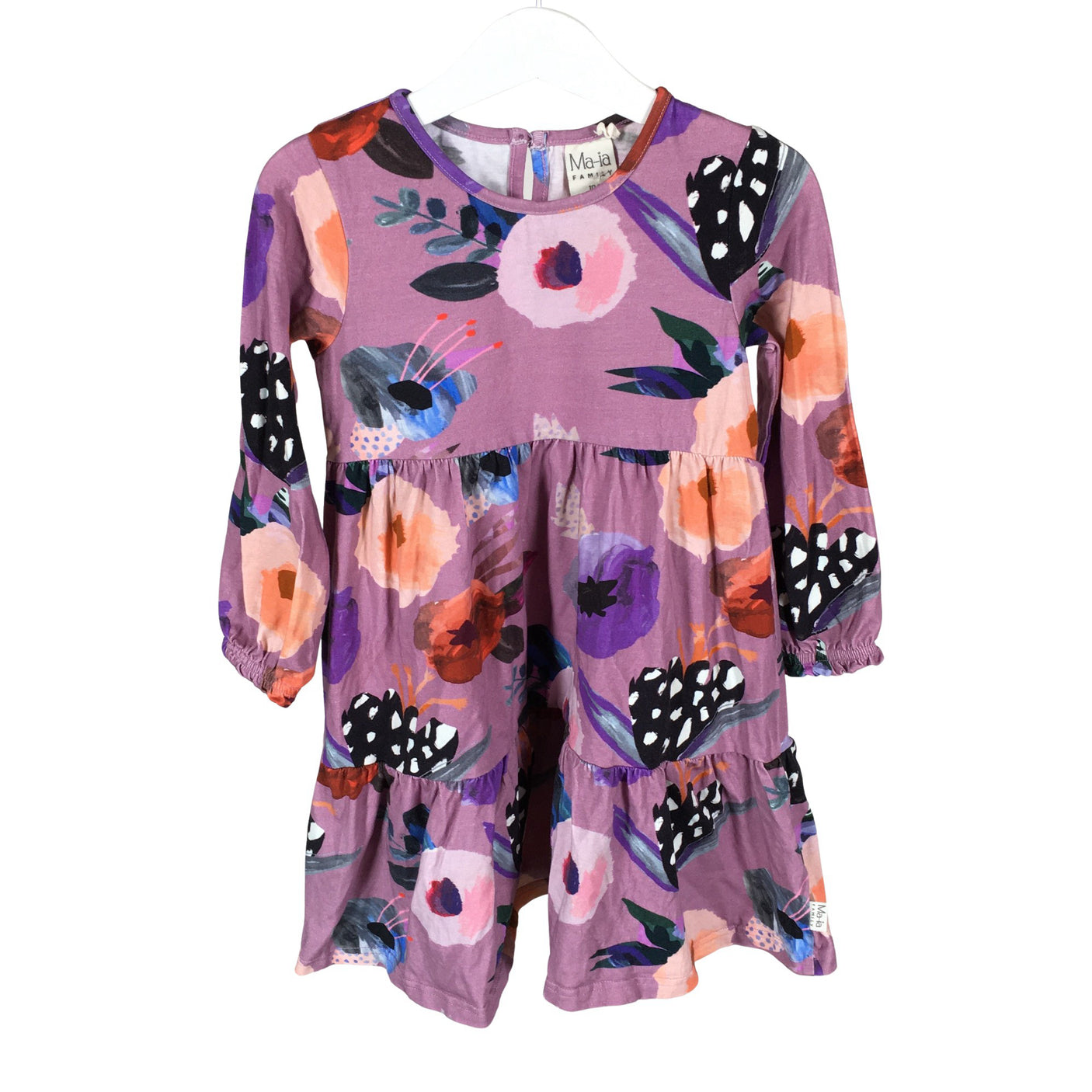 Unisex Ma-ia Family - Tricot dress, size 98 - 104 - Violet (1)
