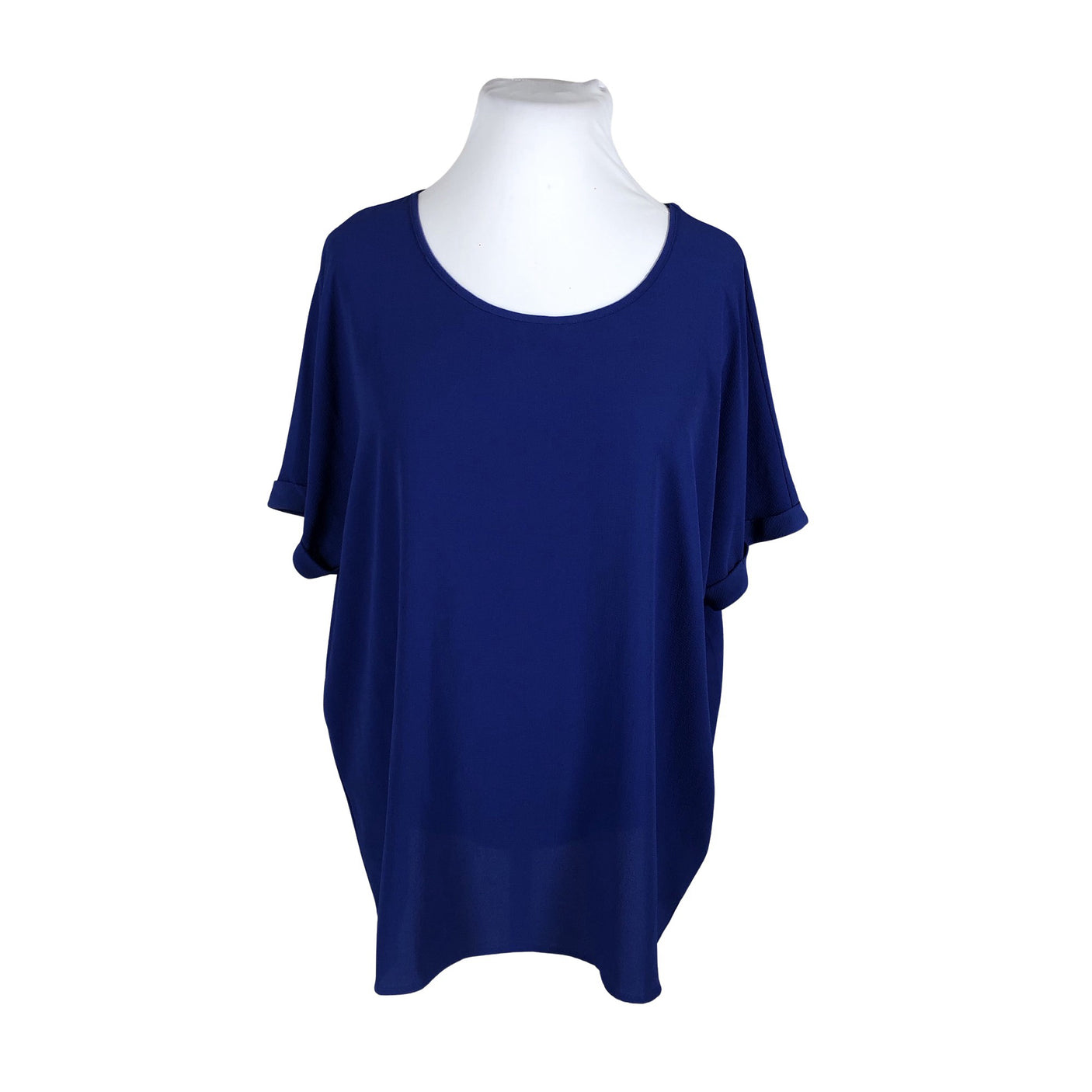 Unisex Zizzi - Short-sleeved blouse, size 46 - Blue (1)