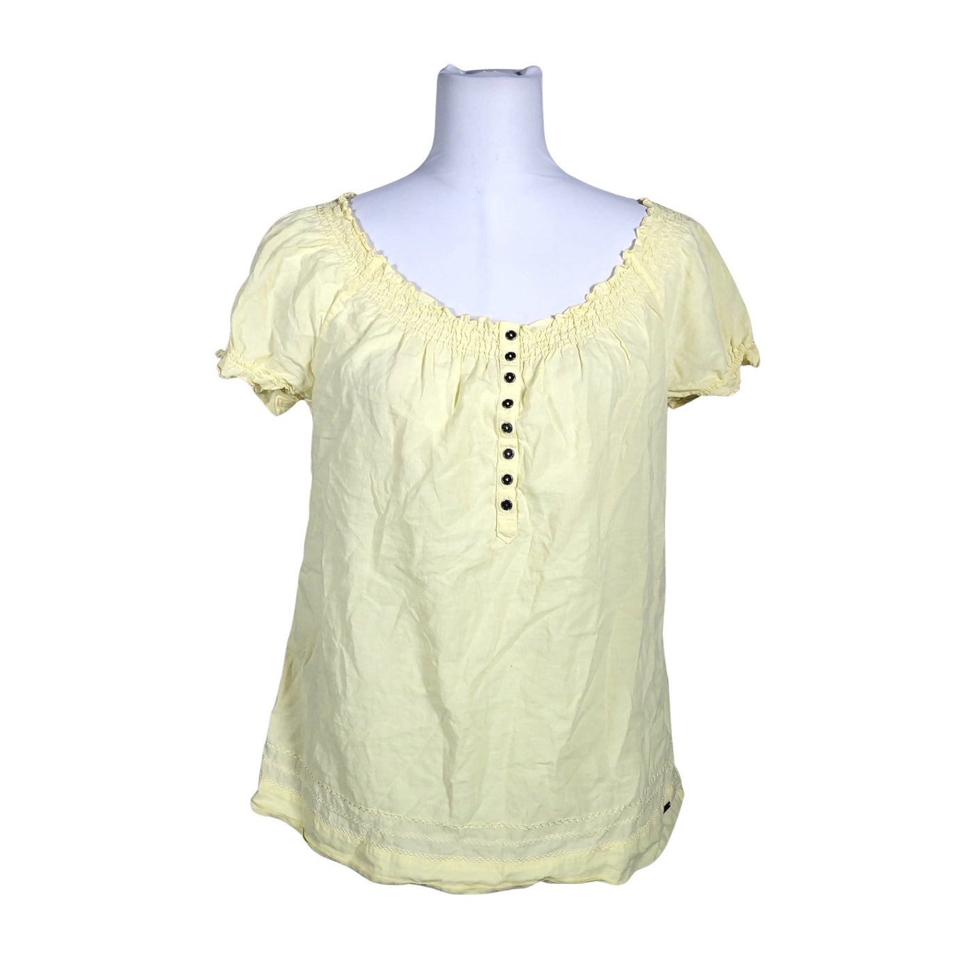 Unisex Tommy Hilfiger - Short-sleeved blouse, size 38 - Yellow (1)