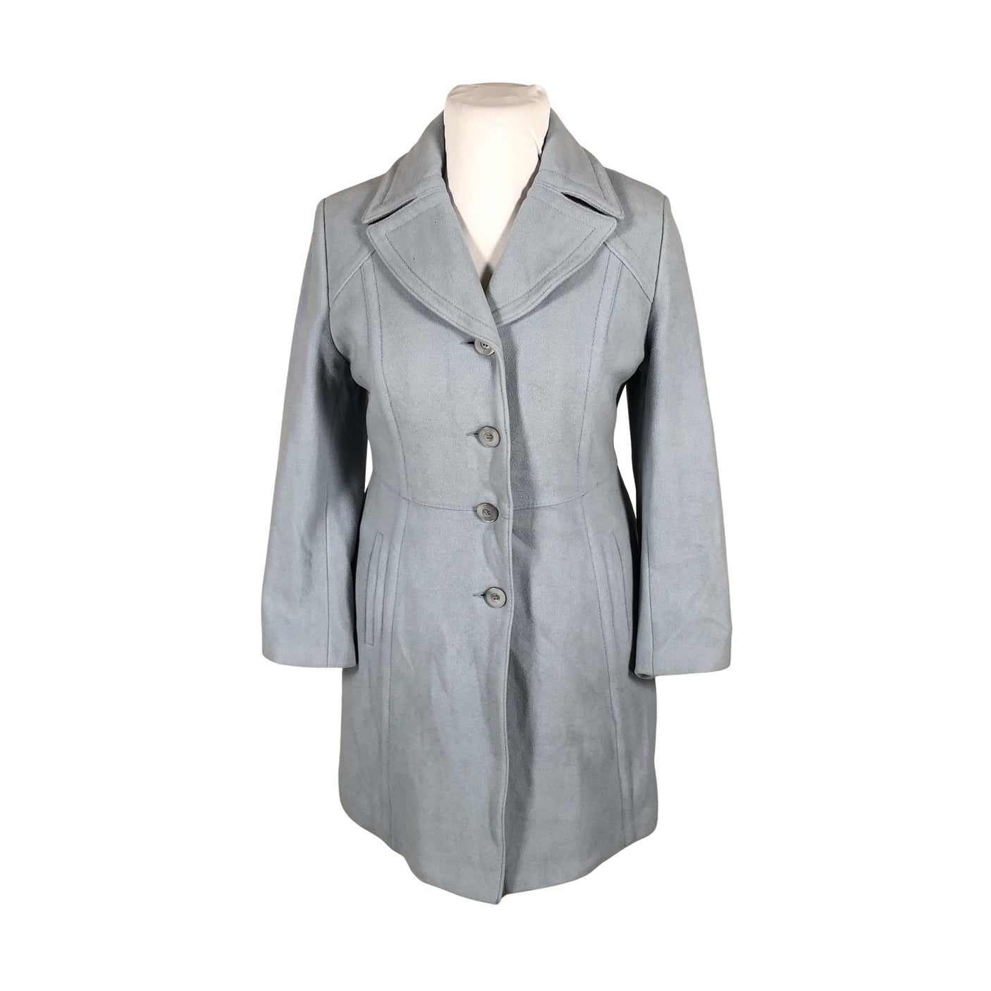 Unisex MasCara - Wool coat, size 42 - Light blue (1)