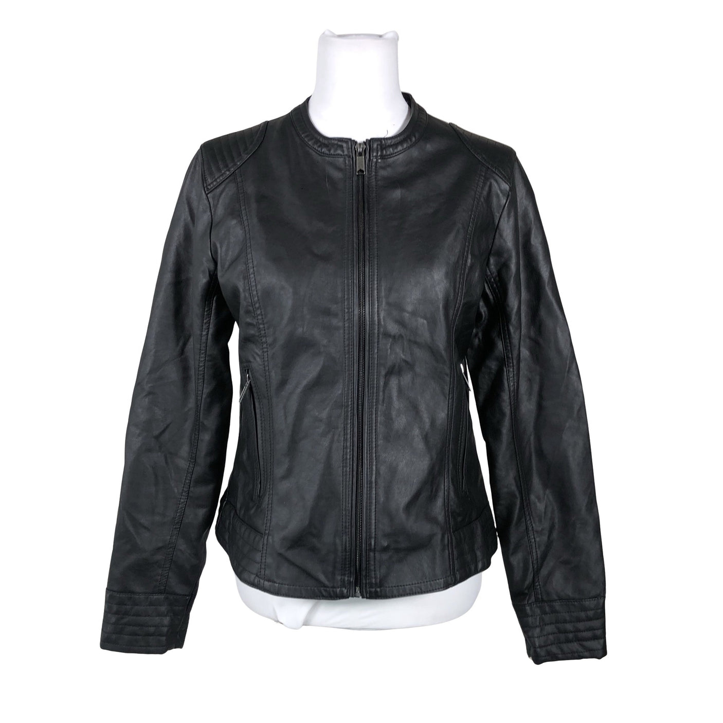 Unisex b.Young - Leather jacket, size 40 - Black (1)