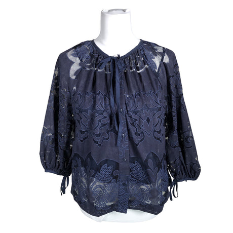 Unisex Ted Baker - Short-sleeved blouse, size 38 - Blue ()