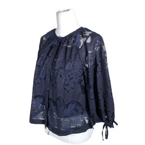 Unisex Ted Baker - Short-sleeved blouse, size 38 - Blue (3)