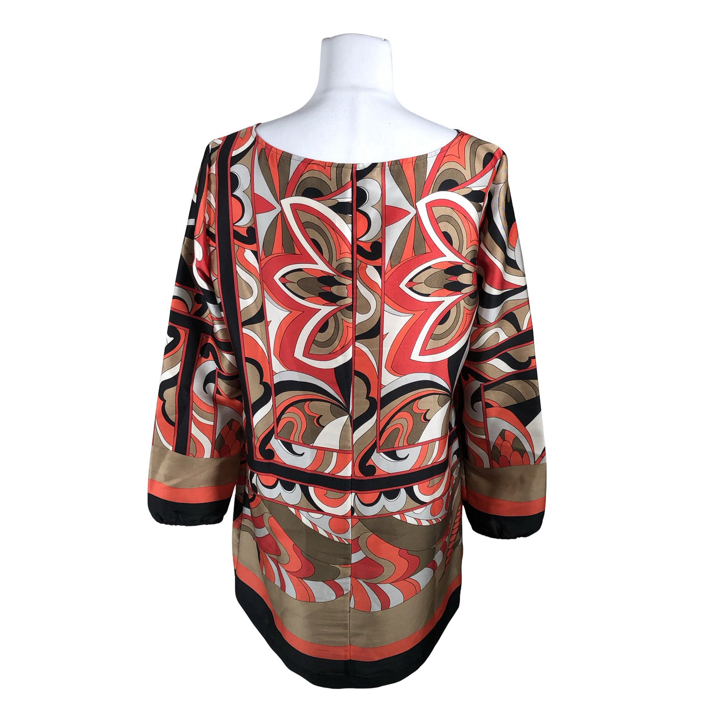 Unisex Betty Barclay - Schiffon tunic, size 40 - Brown (2)