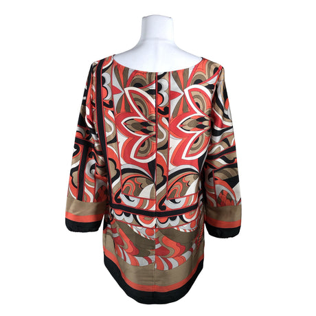 Unisex Betty Barclay - Schiffon tunic, size 40 - Brown (2)