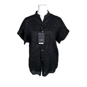 Unisex Sand - Short-sleeved blouse, size 34 - Black (1)