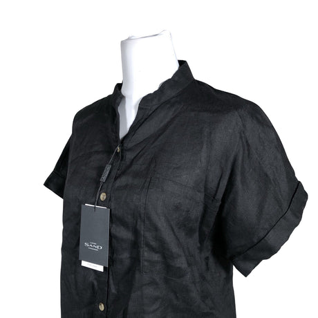 Unisex Sand - Short-sleeved blouse, size 34 - Black (2)