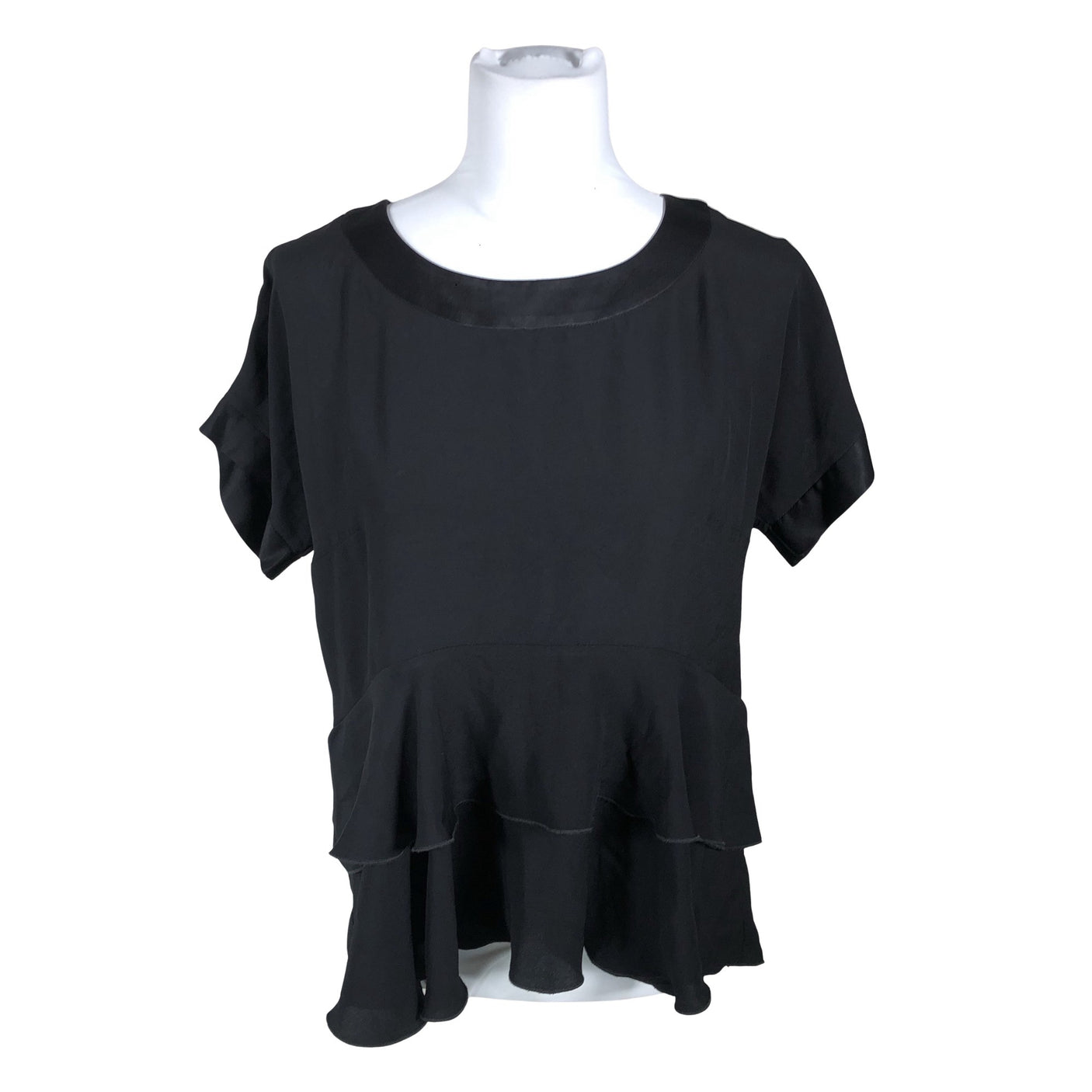 Unisex Ritva Falla - Short-sleeved blouse, size 38 - Black (1)