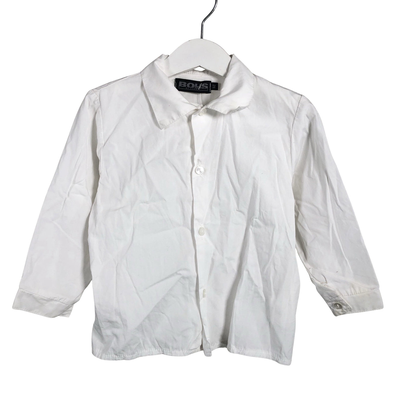 Unisex Boys by cadeau - Collared shirt, size 86 - 92 - White (1)