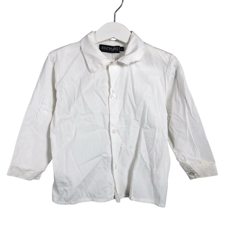 Unisex Boys by cadeau - Collared shirt, size 86 - 92 - White ()