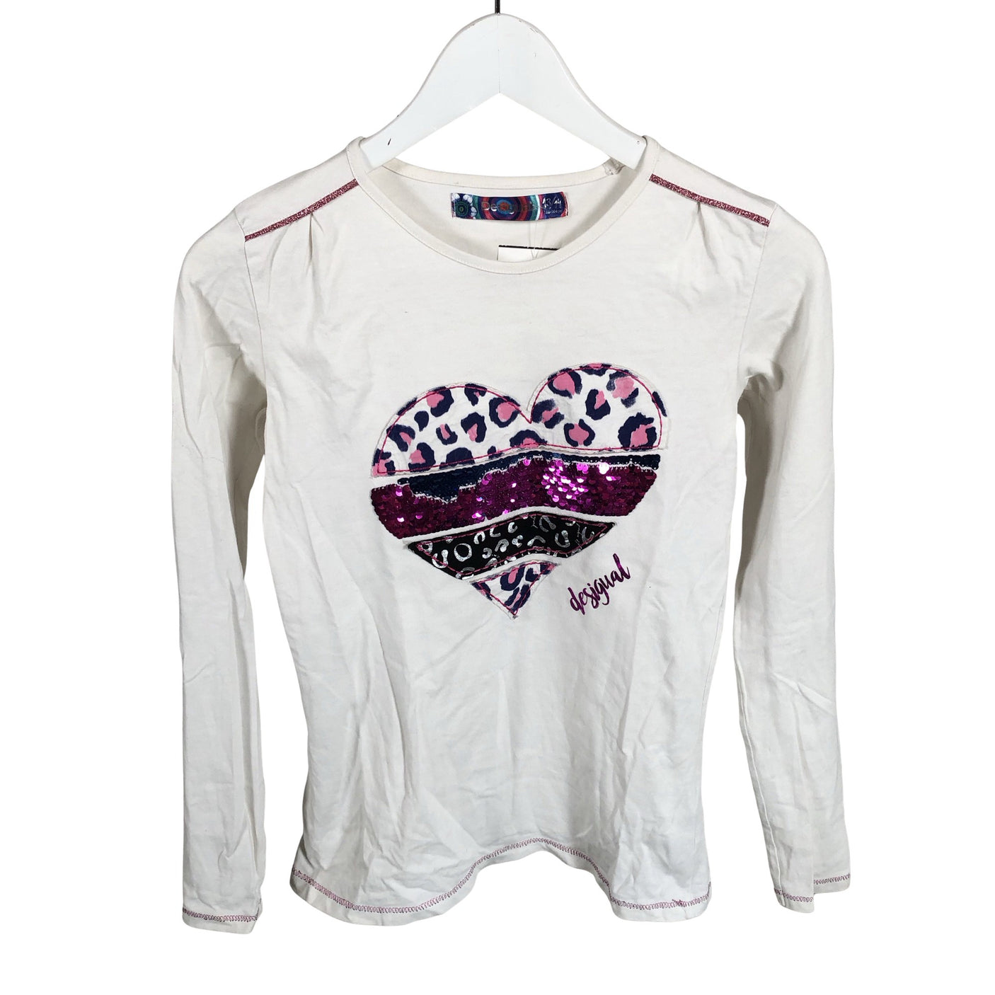 Unisex Desigual - Tricot shirt, size 158 - 164 - White (1)