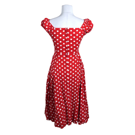 Unisex Collectif - Dress, size 34 - Red (2)