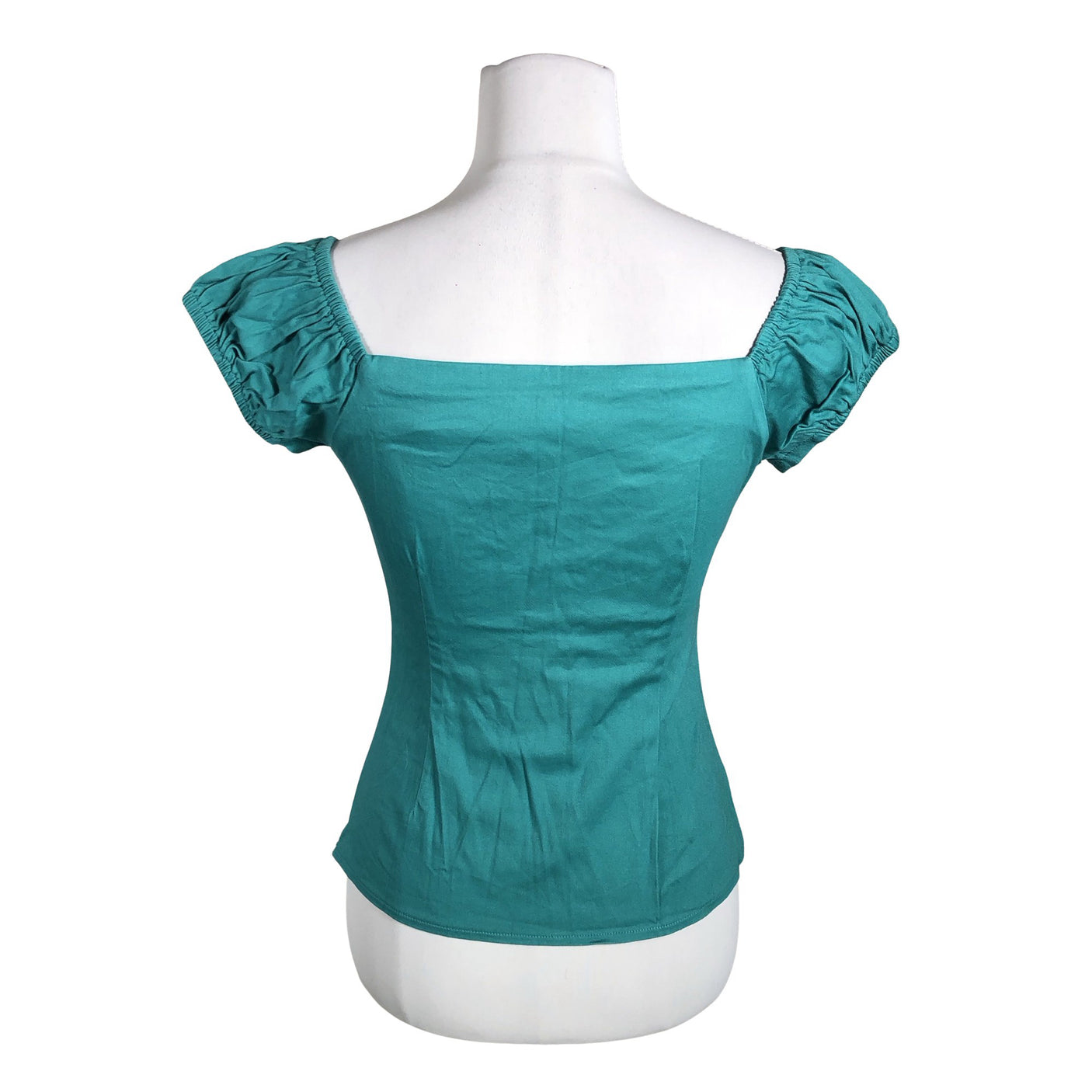 Unisex Collectif - Short-sleeved blouse, size 36 - Turquoise (2)