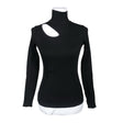 Unisex Massimo Dutti - Tricot shirt, size 34 - Black ()