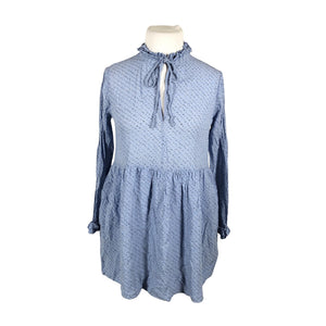 Unisex Ganni - Schiffon dress, size 42 - Blue (1)