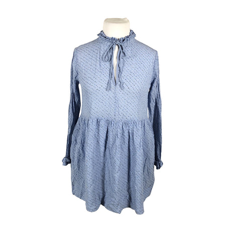 Unisex Ganni - Schiffon dress, size 42 - Blue ()