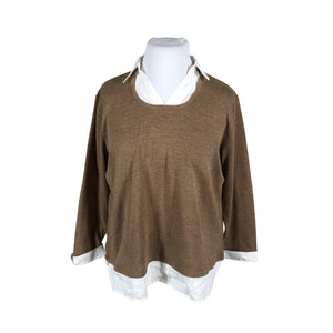 Unisex Punt Roma - Sweater, size 42 - Brown (1)