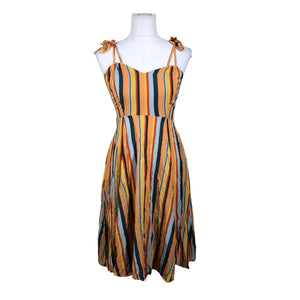 Unisex Collectif - Schiffon dress, size 34 - Yellow (1)