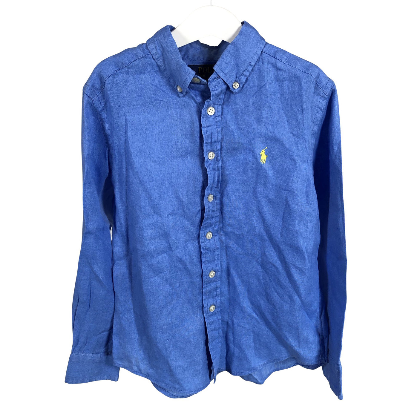 Unisex Polo Ralph Lauren - Collared shirt, size 122 - 128 - Blue (1)