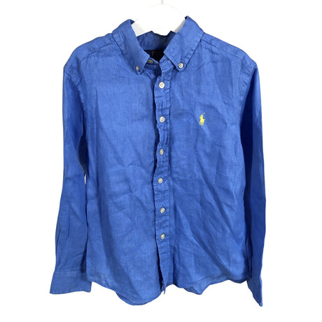 Unisex Polo Ralph Lauren - Collared shirt, size 122 - 128 - Blue ()