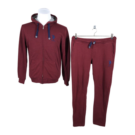 Unisex U.S. Polo Assn. - Sweatshirt and pants set, size S - Wine red ()