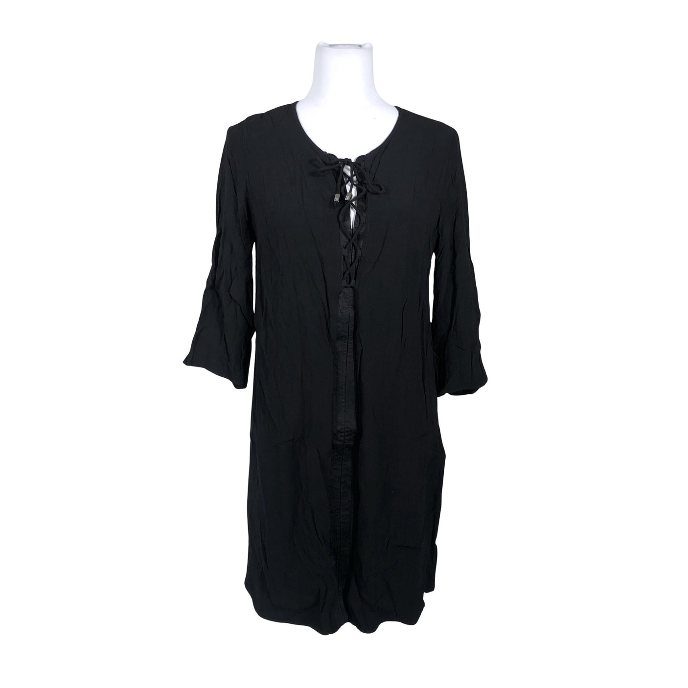 Unisex Your Face - Schiffon tunic, size 38 - Black (1)