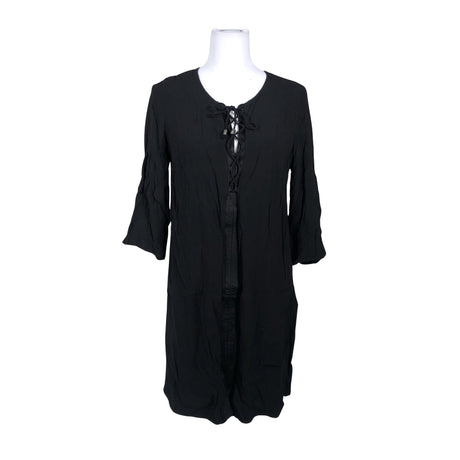 Unisex Your Face - Schiffon tunic, size 38 - Black ()