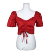 Unisex Glamorous - Short-sleeved blouse, size 40 - Red ()