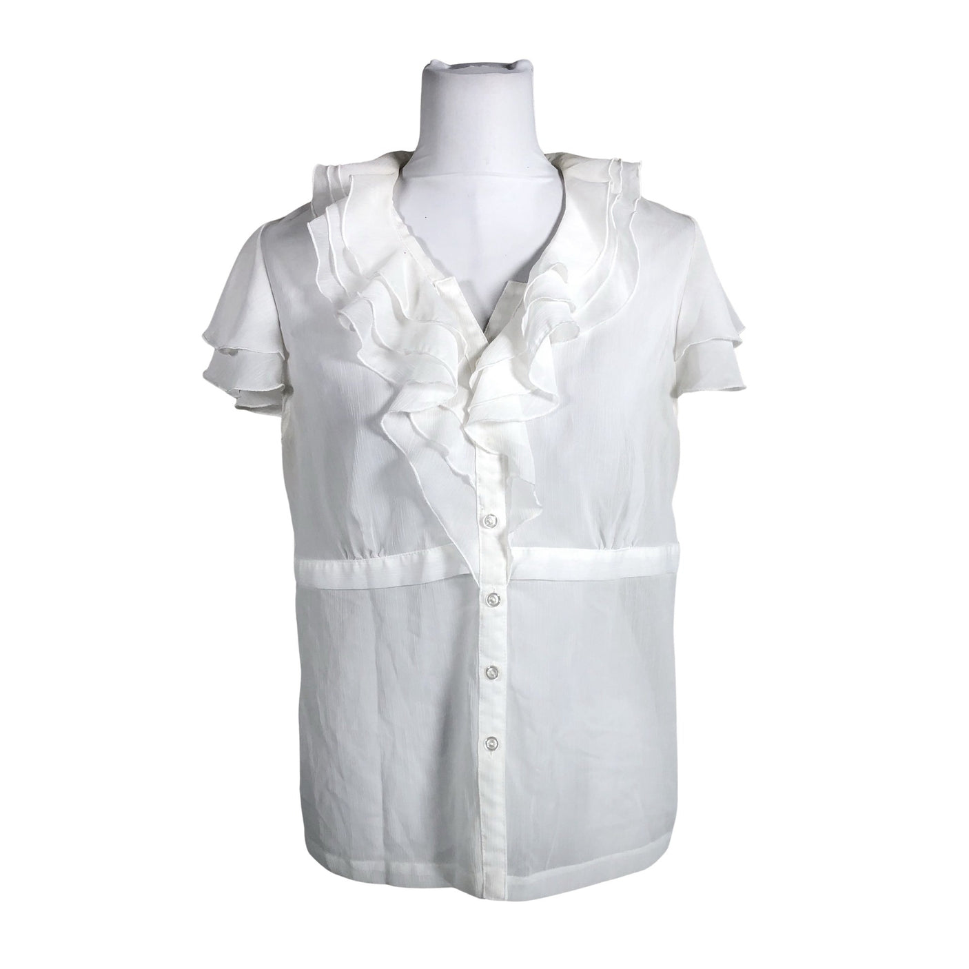 Unisex Voglia - Short-sleeved blouse, size 40 - White (1)