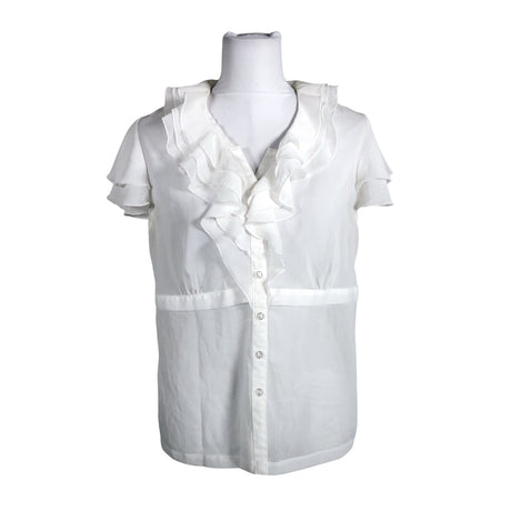 Unisex Voglia - Short-sleeved blouse, size 40 - White ()