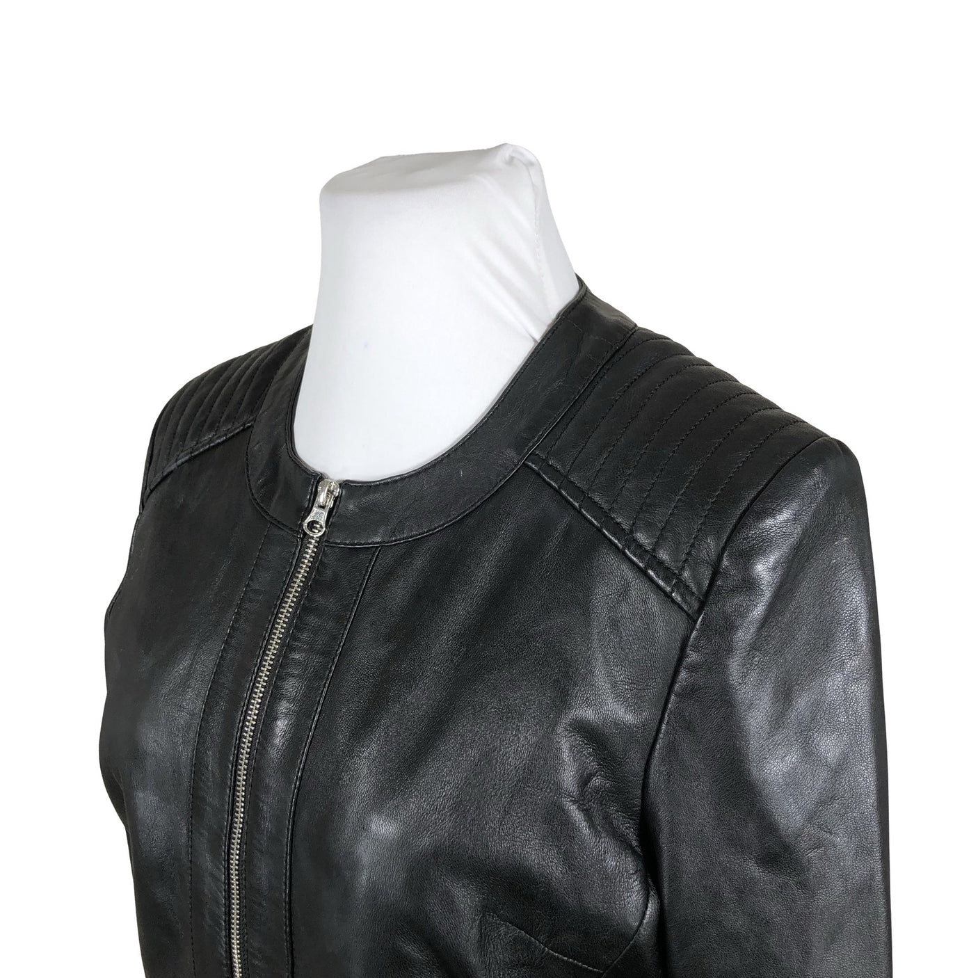 Unisex Saki - Leather jacket, size 44 - Black (3)