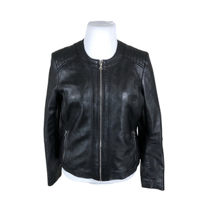 Unisex Saki - Leather jacket, size 44 - Black (1)