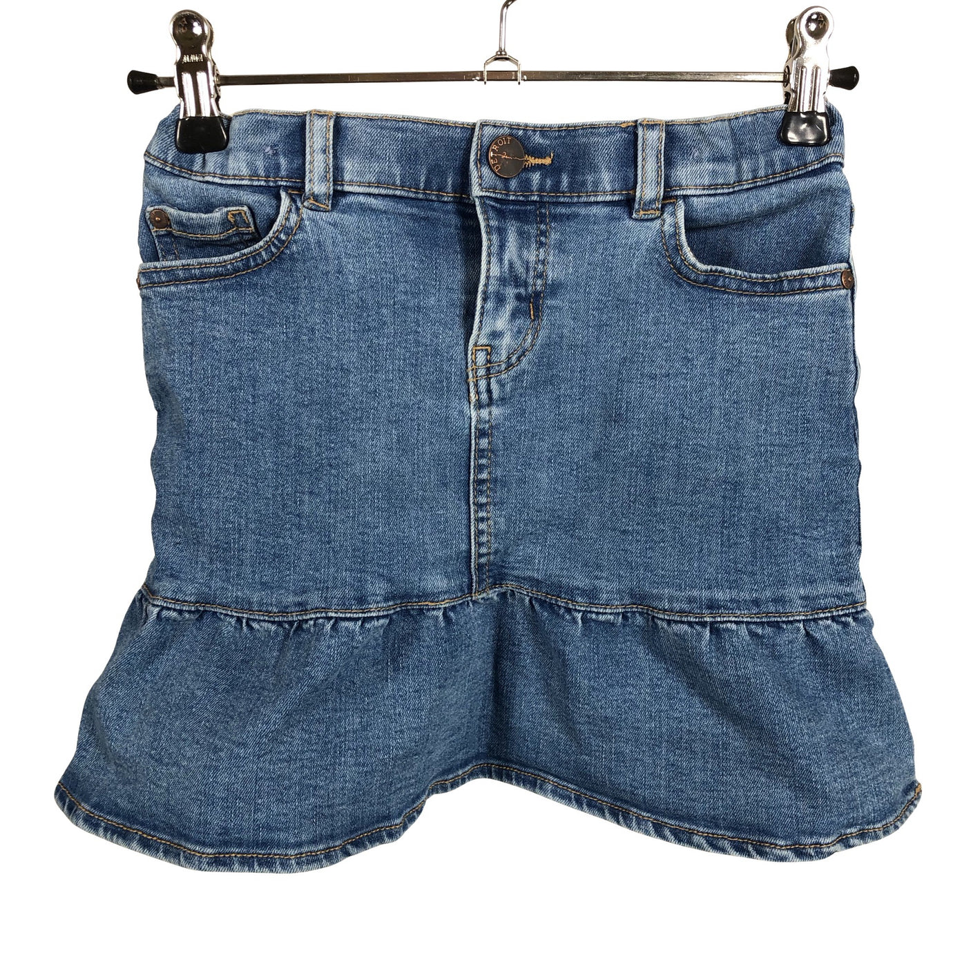 Unisex Lindex - Denim skirt, size 122 - 128 - Blue (1)