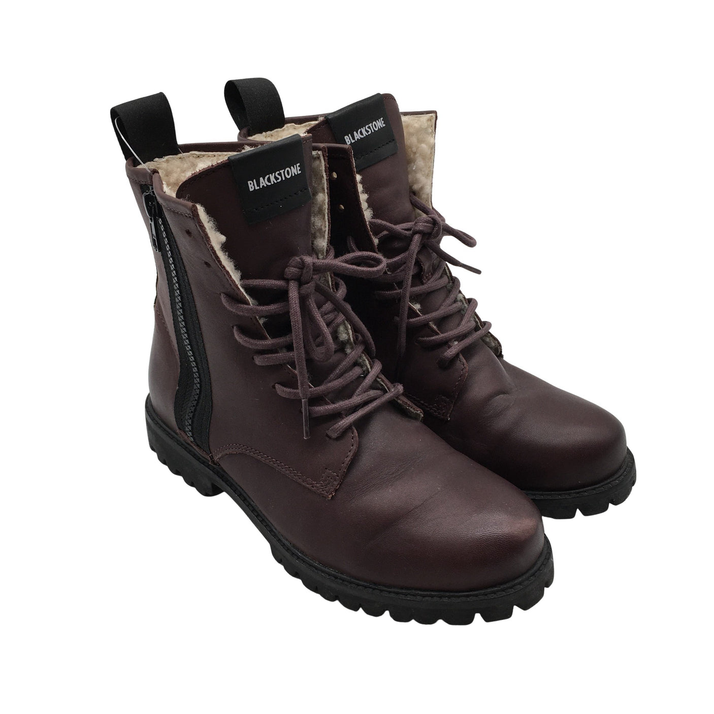 Unisex Blackstone - Army boots, size 38 - Wine red (2)