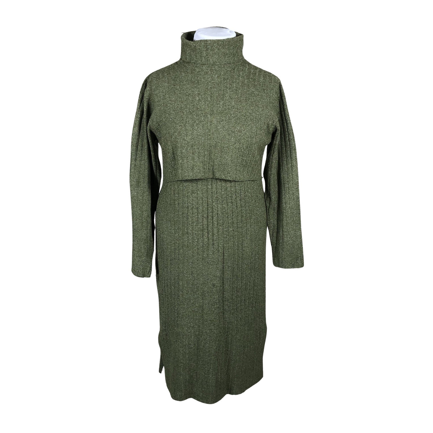 Unisex Mama Licious - Knit dress, size 42 - Green (1)