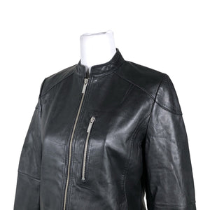Unisex Tommy Hilfiger - Leather jacket, size 38 - Black (2)